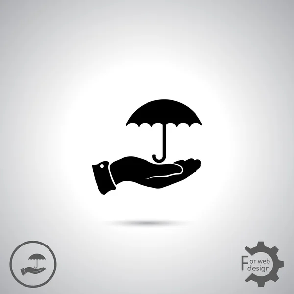 Paraplu pictogram ontwerp — Stockvector
