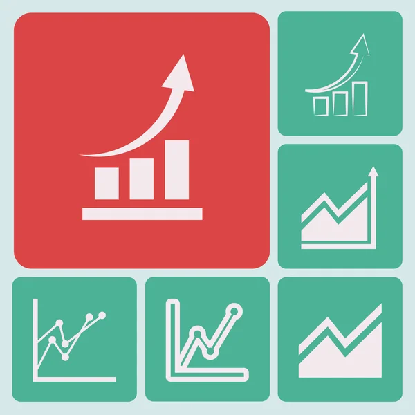 Infográfico, ícone gráfico — Vetor de Stock