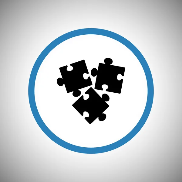 Puzzel stuk pictogram — Stockvector