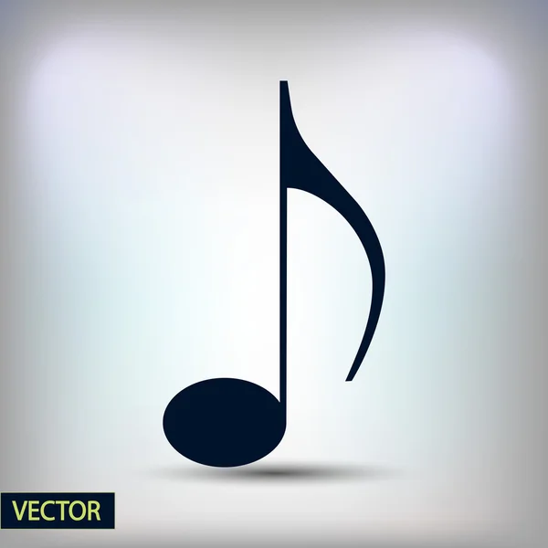 Muzyka ikona designu — Wektor stockowy