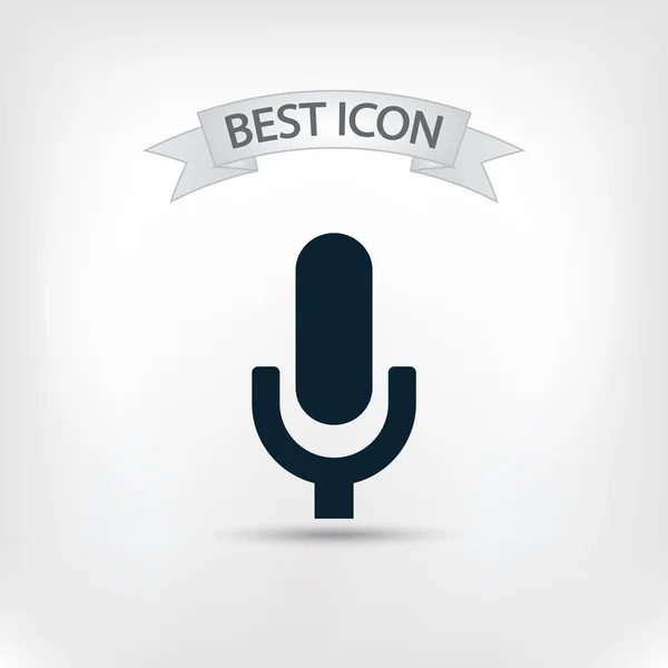 Conception icône de microphone — Image vectorielle