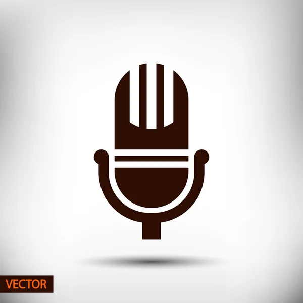 Design icona microfono — Vettoriale Stock