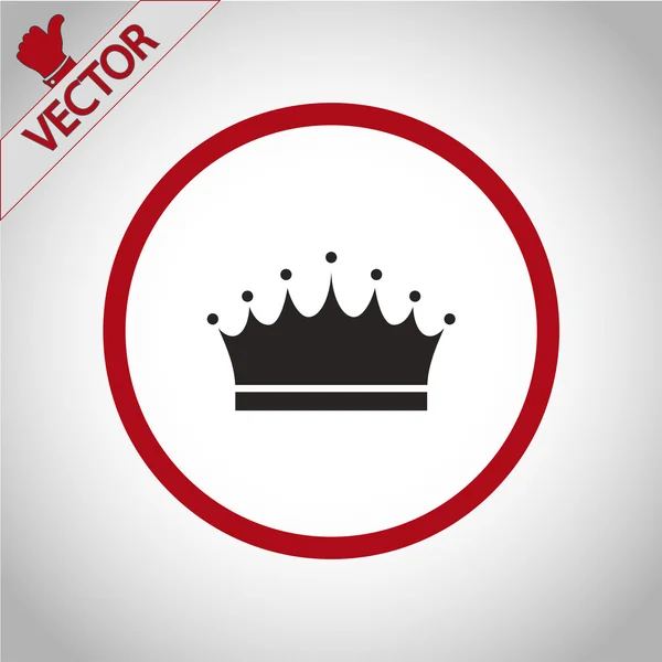 Crown icon design — Stock Vector