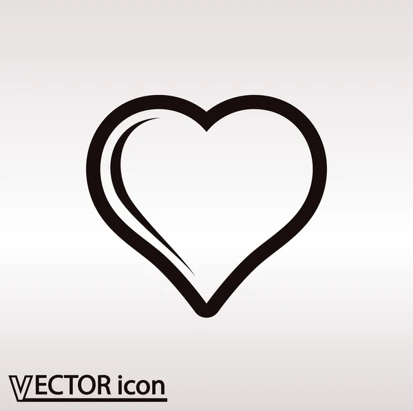 Corazón icono de diseño — Vector de stock