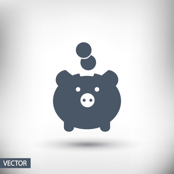 Moneybox icon design