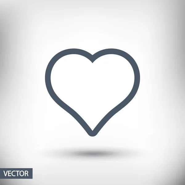Ícone do coração — Vetor de Stock