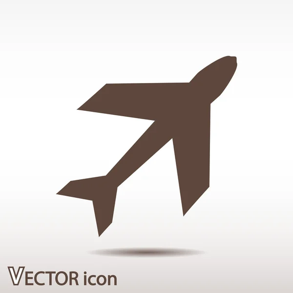 Letadlo symbolu design — Stockový vektor