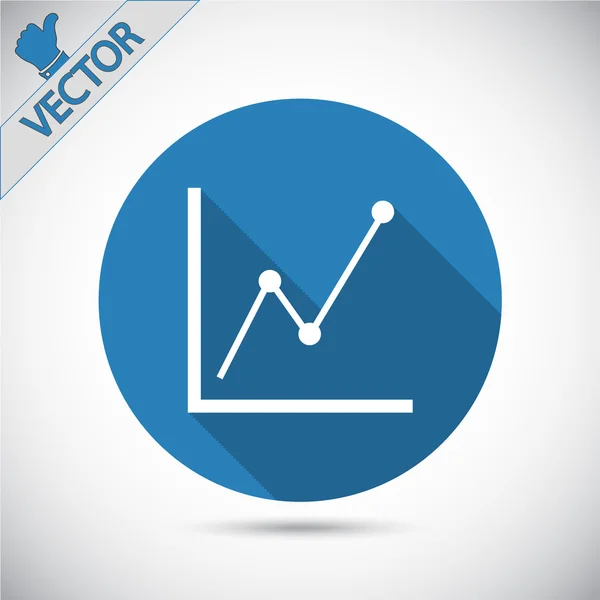 Infográfico, ícone gráfico — Vetor de Stock