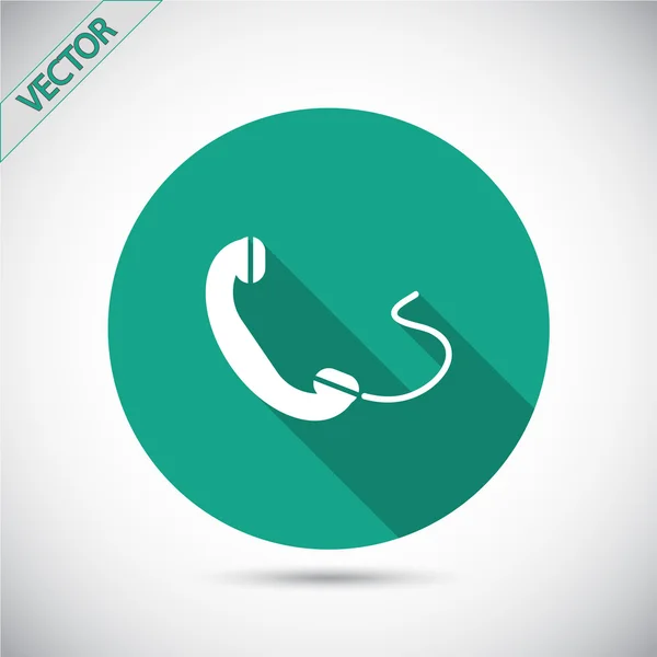 Telefone Flat Icon — Vetor de Stock