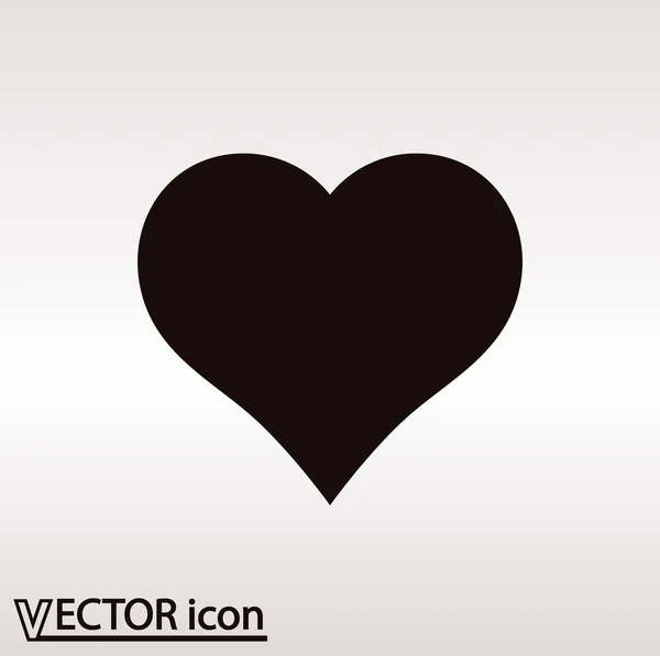 Hart pictogram plat ontwerp — Stockvector