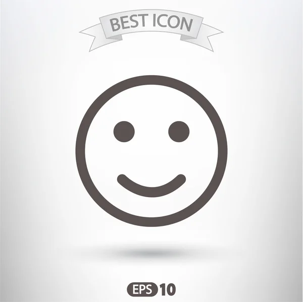 Sonrisa icono de diseño — Vector de stock