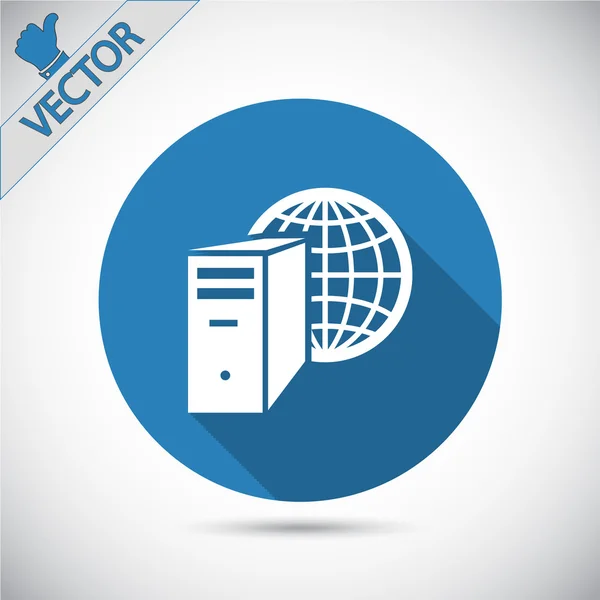 Icona server computer — Vettoriale Stock