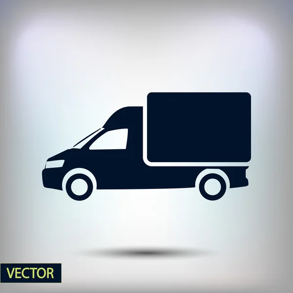 Truck flat icon — Stock Vector