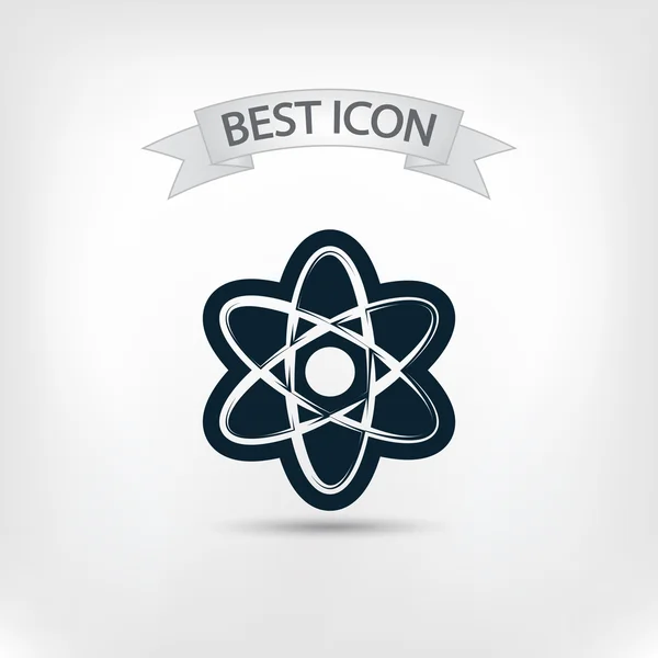 Atom icon. flat design — Stock Vector