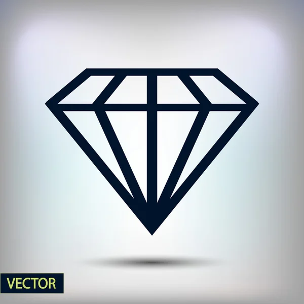 Diamantplatta ikoner — Stock vektor