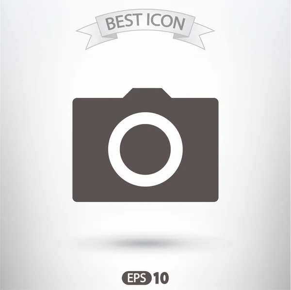 Camera flat icon — Stock Vector