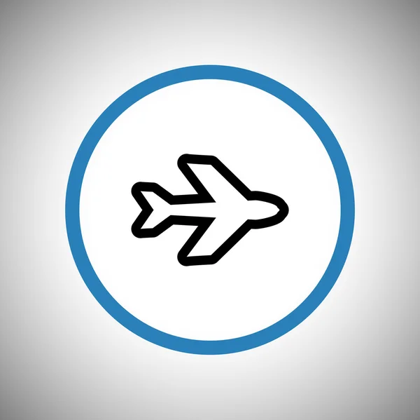 Conception de symbole d'avion — Image vectorielle