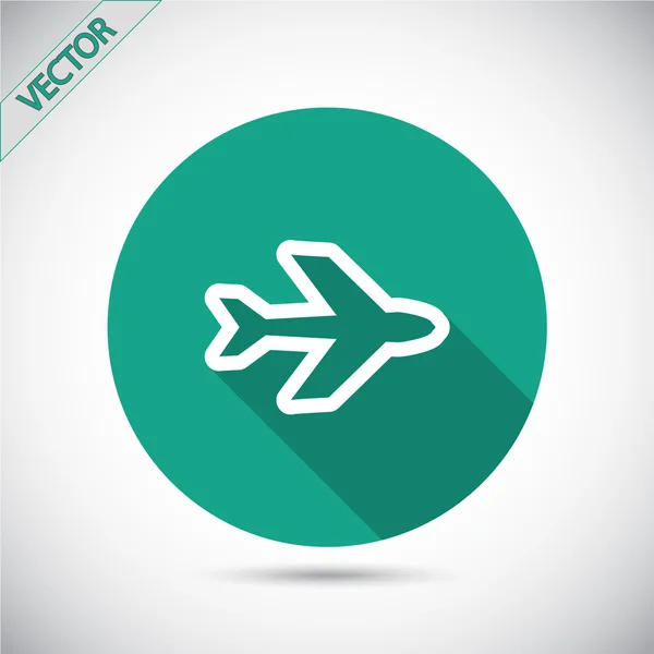 Diseño de símbolo de avión — Vector de stock