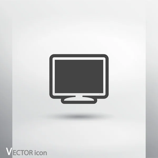 Moniteur icône design — Image vectorielle