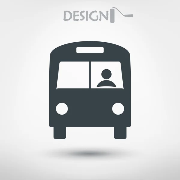 Otobüs simgesi tasarım — Stok Vektör