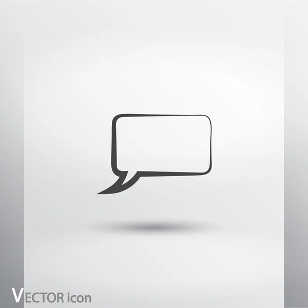 Icono de burbuja de habla — Vector de stock