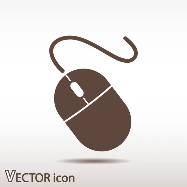 Icono del ratón ordenador — Vector de stock