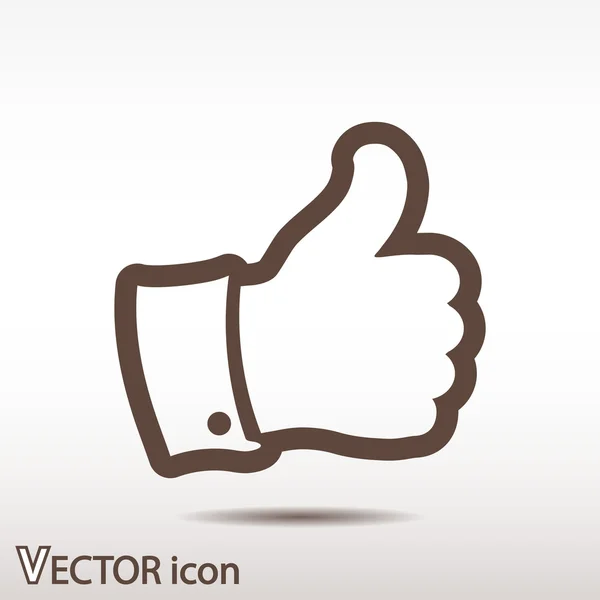 Like icon. Flat design style — Stock Vector