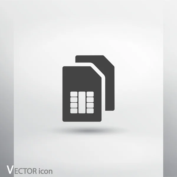 Sim card icon — Stock Vector