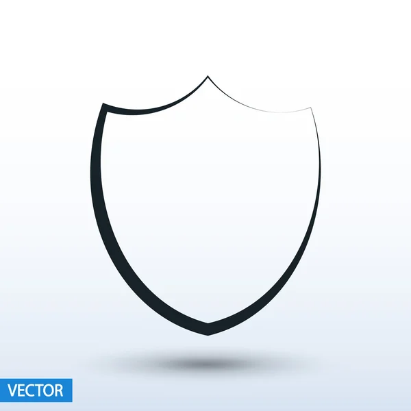 Ikona štítu. styl plochého návrhu — Stockový vektor
