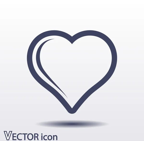 Icono del corazón — Vector de stock