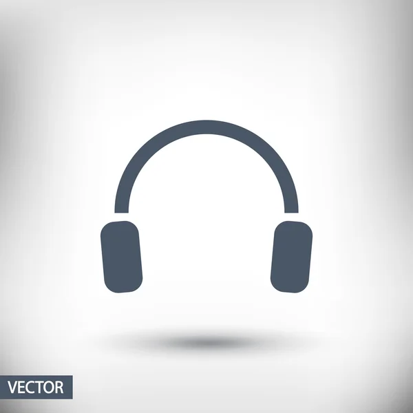 Auriculares icono de diseño — Vector de stock