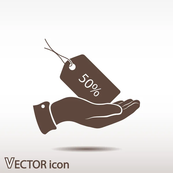 Etiqueta icono de diseño — Vector de stock