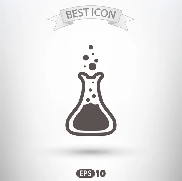 Laboratorium glas pictogram — Stockvector