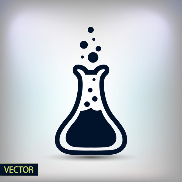 Laboratory glass icon