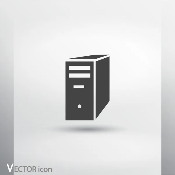 Icono del servidor informático — Vector de stock