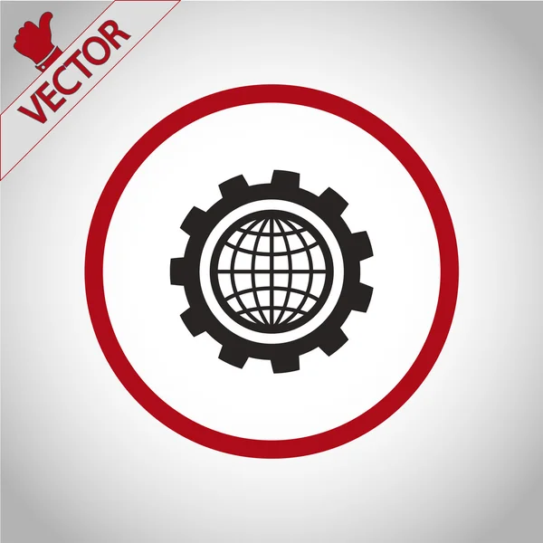 Gear icon illustration. — Stock Vector