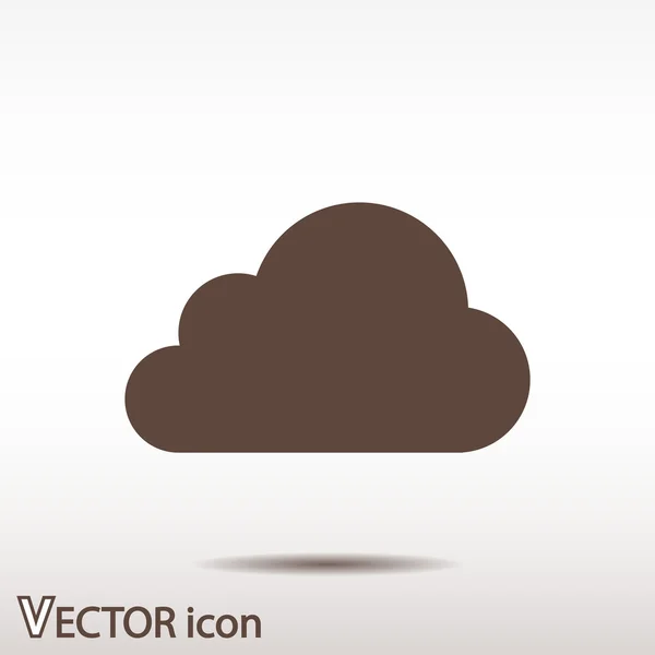 Cloud icon Estilo de diseño plano — Vector de stock