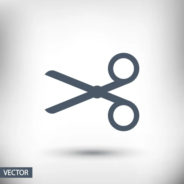 Scissors flat icon — Stock Vector