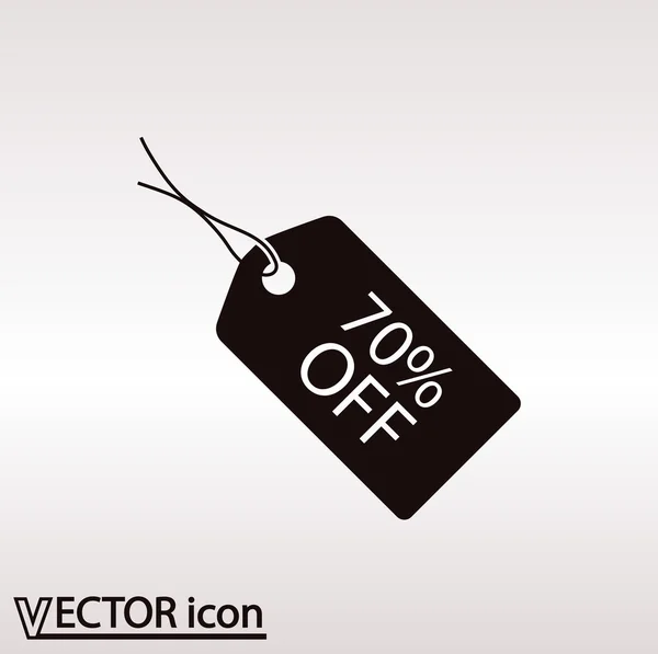 Etiqueta icono de diseño — Vector de stock