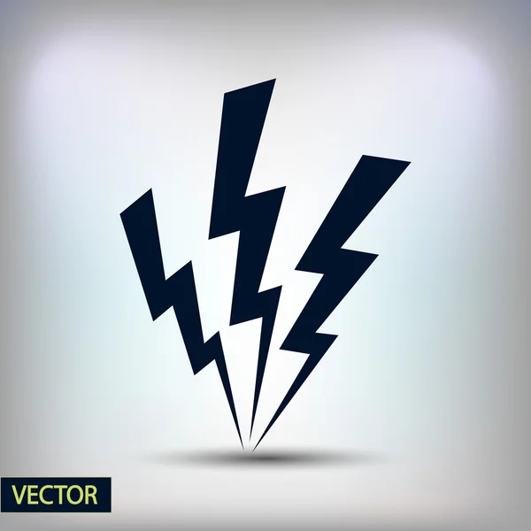 Rayo icono de diseño — Vector de stock