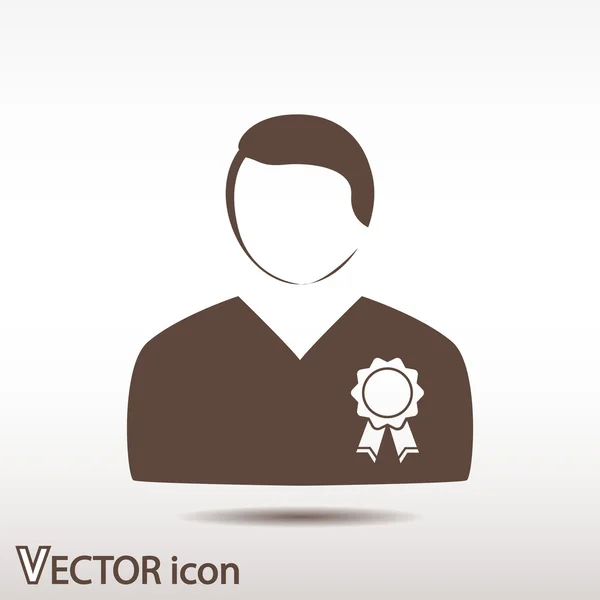 Leider pictogram ontwerp — Stockvector