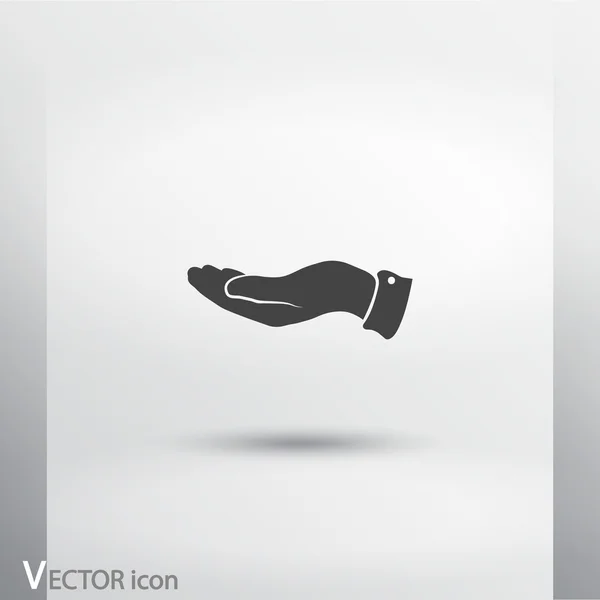 Hand pictogram ontwerp — Stockvector