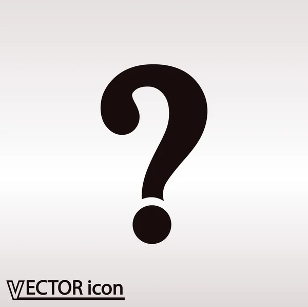 Signo de interrogación icono — Vector de stock