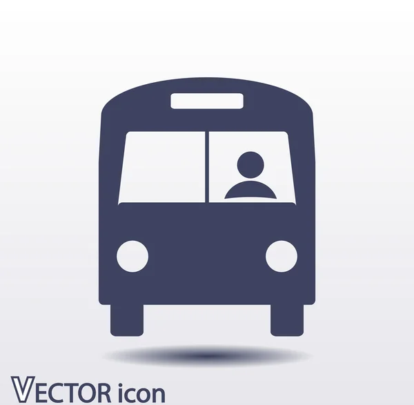 Design icona bus — Vettoriale Stock