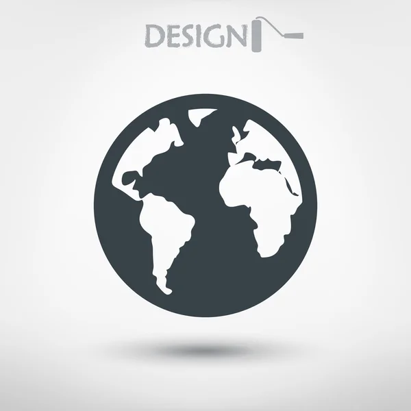 Design der Planeten-Ikone — Stockvektor