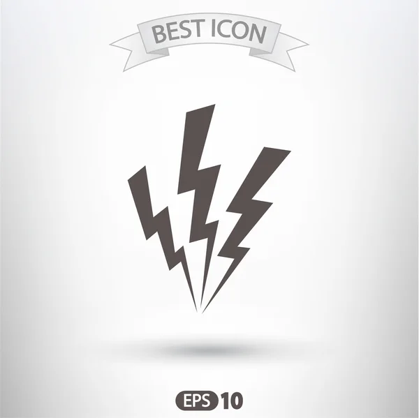 Lightning icon design — Stock Vector