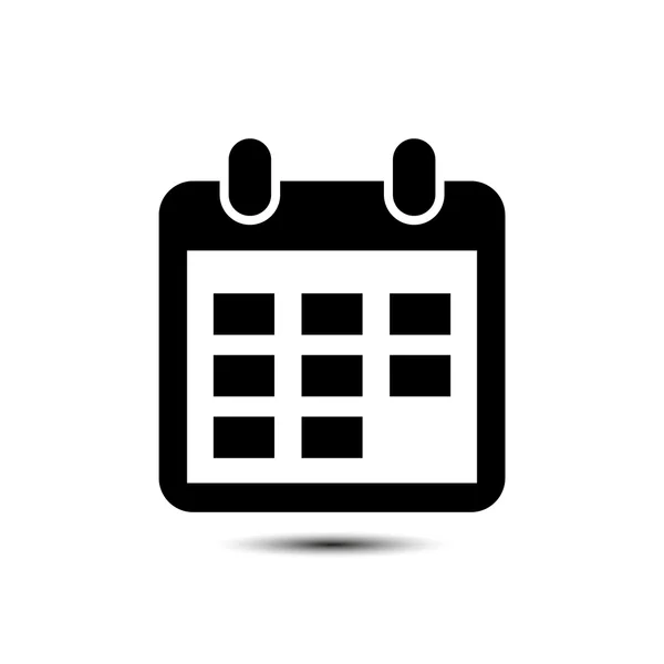 Icono del calendario Diseño plano — Vector de stock