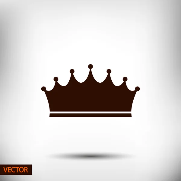 Crown ikon design — Stock vektor