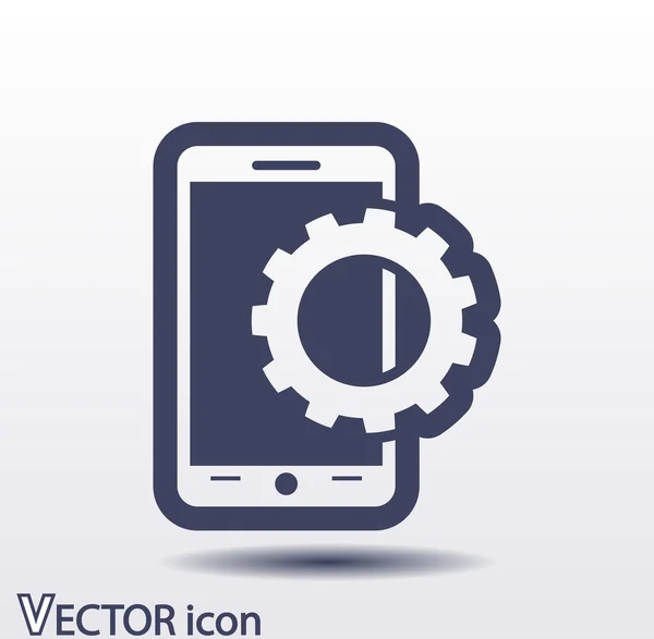 Icono del teléfono móvil — Vector de stock