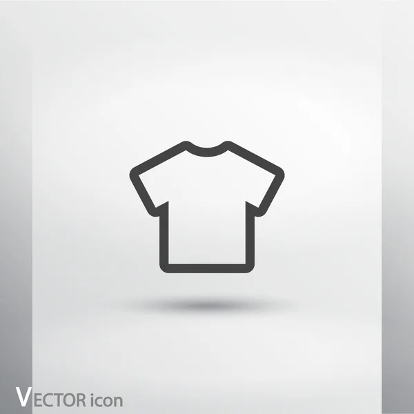 Ikona Tshirt z płaskim — Wektor stockowy
